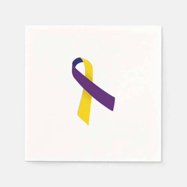 Guardanapo De Papel Bladra Cancer Ribbon Napkins (Frente)