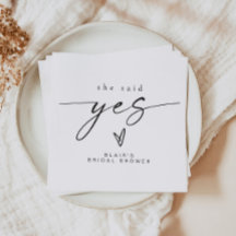 BLAIR Minimalista Boho Ela Disse Sim Chuveiro de N