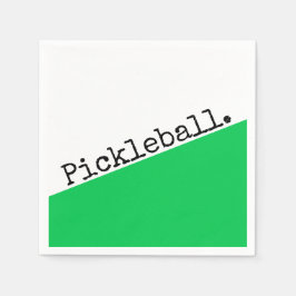 Guardanapo De Papel Bloco Cor Verde Brilhante Brilhante do PICKLEBALL
