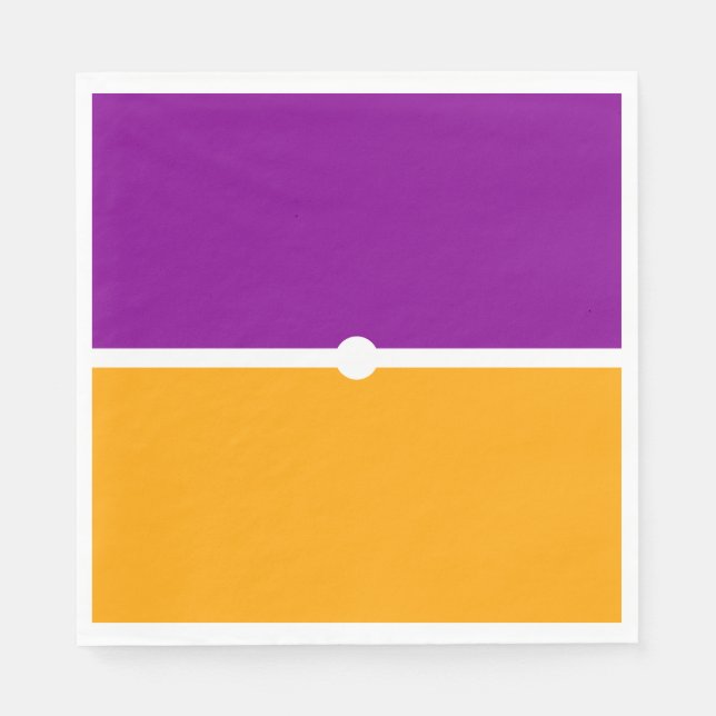 Guardanapo De Papel Bloco de Cor Amarelo Roxo Brilhante Moderno (Frente)