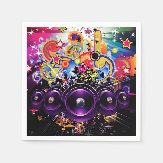 Guardanapo De Papel Bloco Urbano Hip Hop Dance Party (Frente)