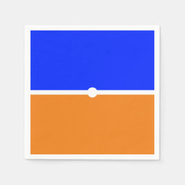 Guardanapo De Papel Blocos de cor azul-laranja Real com brilho