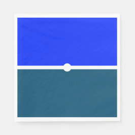 Guardanapo De Papel Blocos de Cor Azul Náutico do Oceano Moderno Banid