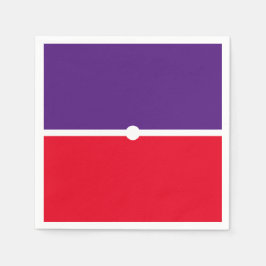 Guardanapo De Papel Blocos de Cores Vermelho Roxo Brilhante Moderno