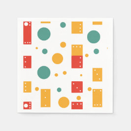 Guardanapo De Papel Blocos e pontos de cor