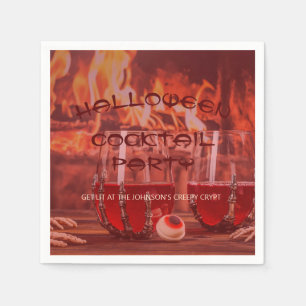 Guardanapo De Papel Bloody Halloween Cocktail Party