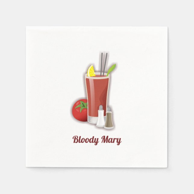 Guardanapo De Papel Bloody Mary (Frente)