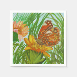 Guardanapo De Papel Blooming flower garden