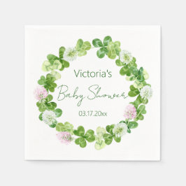 Guardanapo De Papel Blossoming Clover Greenery Paper Napkin