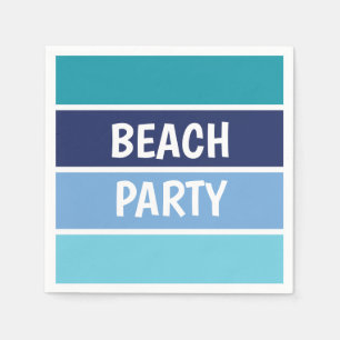 Guardanapo De Papel Blue Beach Party