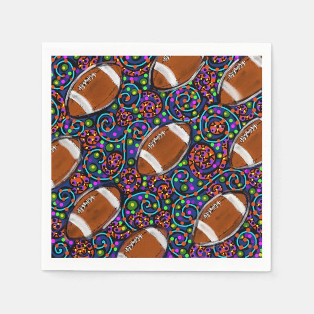 Guardanapo De Papel Blue da Arte do Futebol (Frente)