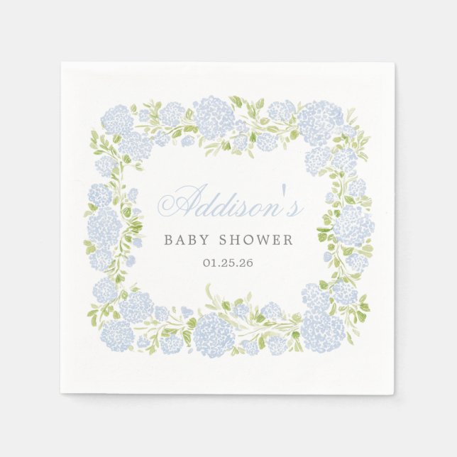 Guardanapo De Papel Blue Floral Napkins (Frente)