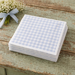 Guardanapo De Papel Blue Gingham Paper Napkins