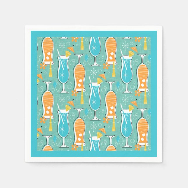 Guardanapo De Papel Blue Hawaii and Tropical Itch - Bg Turquoise (Frente)