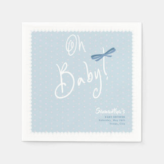 Guardanapo De Papel Blue Jean Baby Pink Denim Baby Shower Welcome Sign