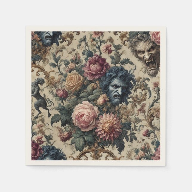 Guardanapo De Papel Blue Moon Grimoire – Gothic Victorian (Frente)