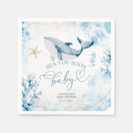 Guardanapo de papel Blue Ocean Sea You Soon Summer