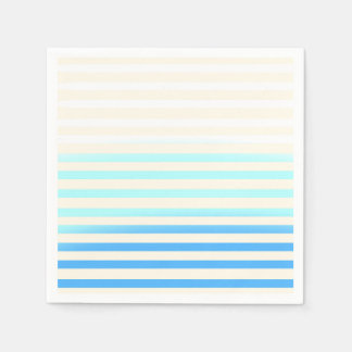 Guardanapo De Papel Blue Ombre Striped Napkins
