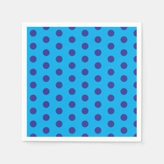 Guardanapo De Papel Blue on Blue Polka Dots 