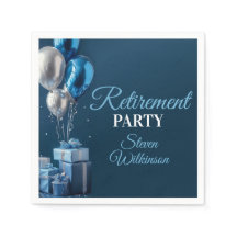 Blue Retirement Party Balloon Gifts