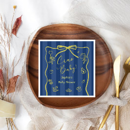 Guardanapo De Papel Blue Stripes Italian Themed Ciao Baby