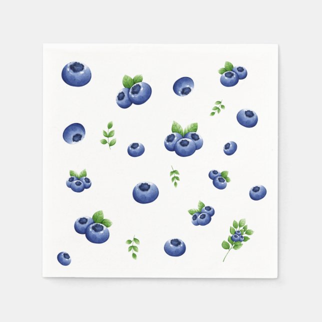 Guardanapo De Papel Blueberry Birthday (Frente)