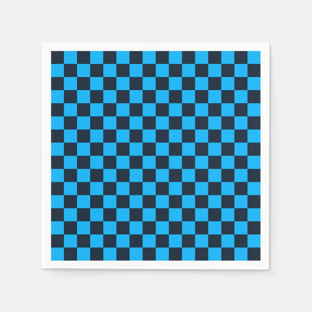 Guardanapo De Papel Blueberry checkered pattern (Frente)