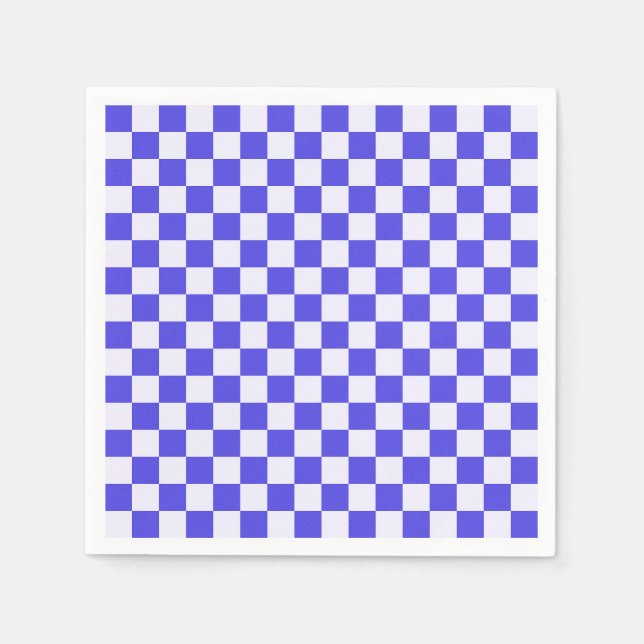 Guardanapo De Papel Blueberry cream checkered pattern (Frente)