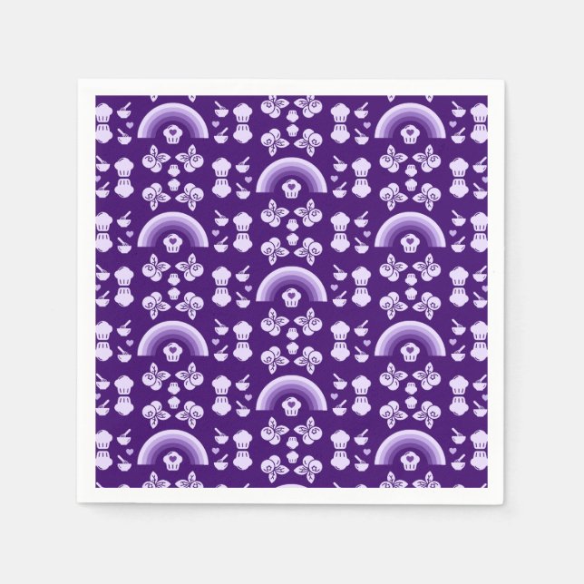 Guardanapo De Papel Blueberry Muffin Baker (Frente)