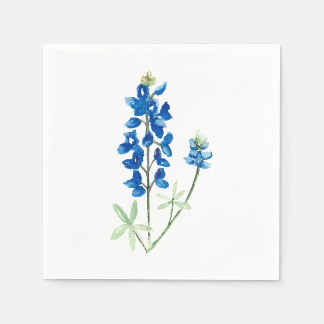 Guardanapo De Papel Bluebonnet Aquarela 6 (Frente)