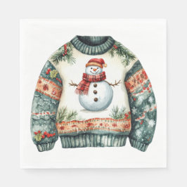 GUARDANAPO DE PAPEL BLUSAS DE NATAL DE INVERNO DE FÉRIAS FOFAS