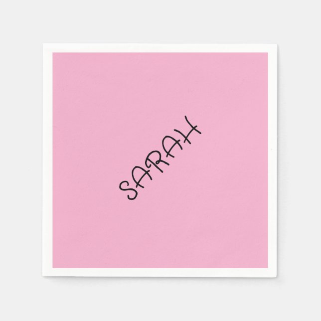 Guardanapo De Papel Blush Personalizado Napkins (Frente)