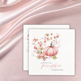 Guardanapo De Papel Blush Pumpkin Autumn Berry Chá de fraldas