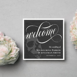 Guardanapo De Papel Boas-vindas ao Gótico de Halloween