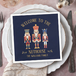 Guardanapo De Papel Boas-vindas ao Natal da Nuthouse Nutcracker