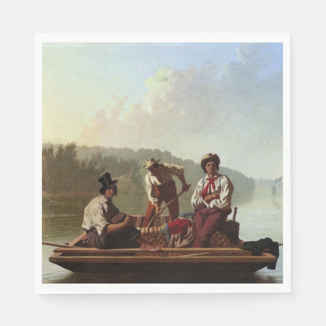 Guardanapo De Papel Boatmen no rio Missouri (Frente)