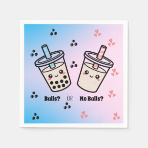 Guardanapo De Papel Boba ou Não Boba? Revelação do Sexo do Boba de Chá