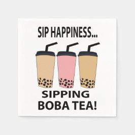 Guardanapo De Papel Boba Tea Bubble Tea Boba Tea Party