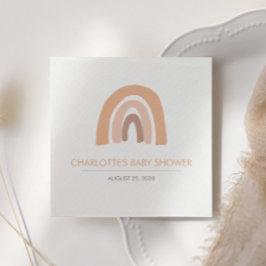 Guardanapo De Papel Boho Arco-Íris Rosa Castanho