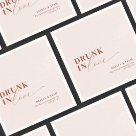 Guardanapo De Papel Boho Bebado No Amor Blush Terracotta Casamento