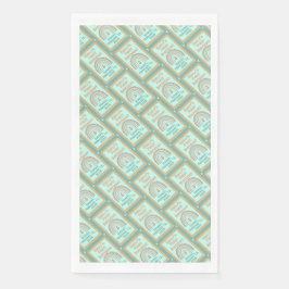 Guardanapo De Papel Boho Birthday Magic Mint verde