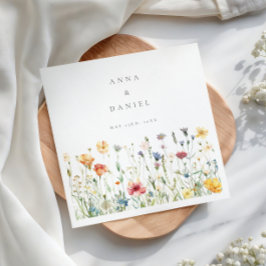 Guardanapo De Papel Boho Chic Wildflower Wedding