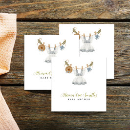 Guardanapo De Papel Boho Clothesline Girl azul branca e verde