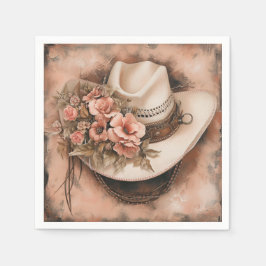 Guardanapo De Papel Boho Cowgirl Western Floral Wedkins