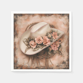 Guardanapo De Papel Boho Cowgirl Western Floral Wedkins
