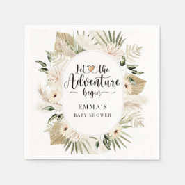 Guardanapo De Papel Boho Deixa A Aventura Começar O Chá de fraldas