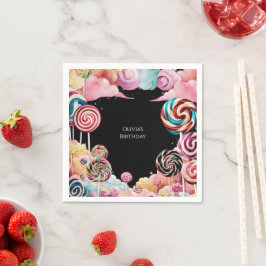 Guardanapo De Papel Boho Encantado Candyland Birthday