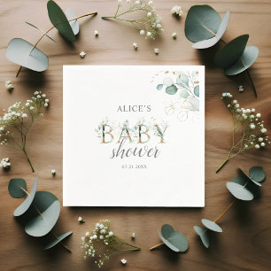 Guardanapo De Papel Boho Eucalyptus deixa Chá de fraldas