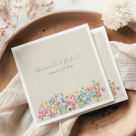 Guardanapo De Papel Boho Floral Wedding