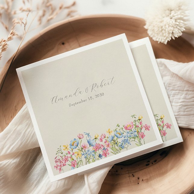 Guardanapo De Papel Boho Floral Wedding (Criador carregado)